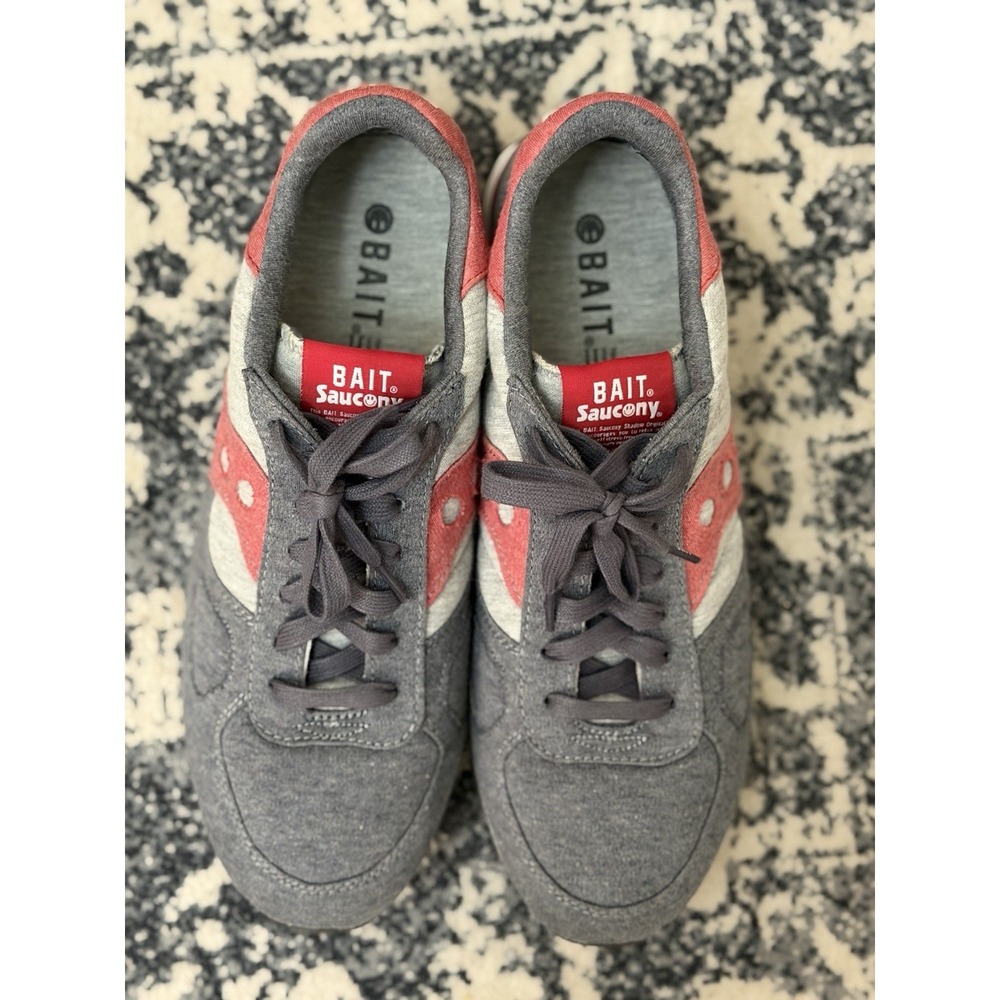 Saucony x Bait Shadow Original SIZE 11 "Cruel World 4" Men's GREY RED - Picture 11 of 12